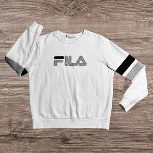 VINTAGE 90s FILA Michele Pullover Crewneck Sweatshirt